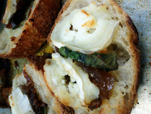 Goats cheese bruschetta