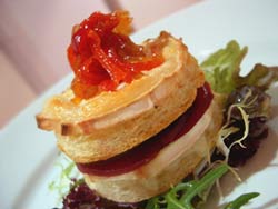 Goats cheese and beetroot bruschetta