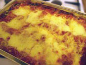 Spinach and cream cheese lasagne