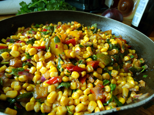 Sweetcorn succotash