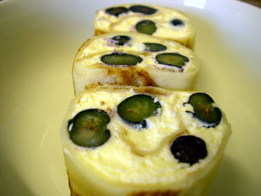 Blueberry pancake roll