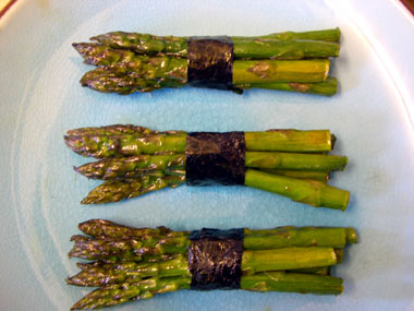Asparagus bunches