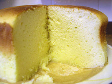 Lemon cotton cheesecake