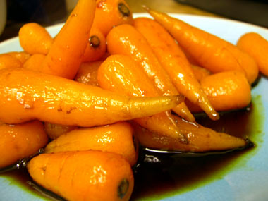Sweet sake carrots