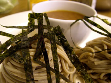 Soba noodles and tsuyu
